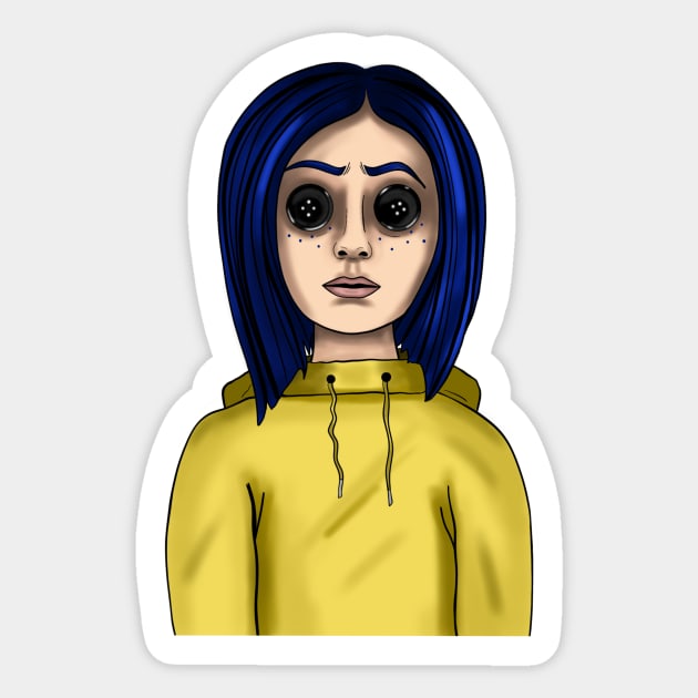 Coraline Sticker by torirosenbaum